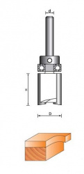 Фреза ГЛОБУС кромочная прямая 1021 D16 h20 с верхним подшипником